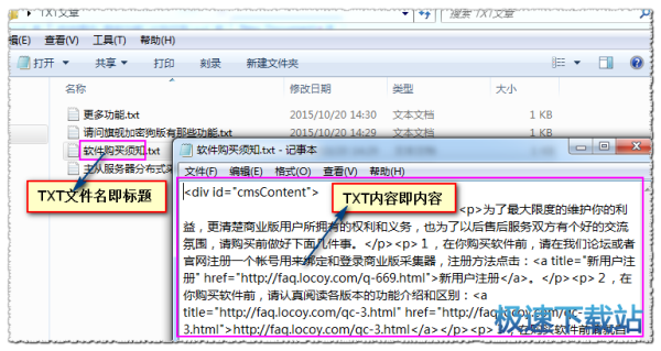 图：导入TXT/EXCEL数据