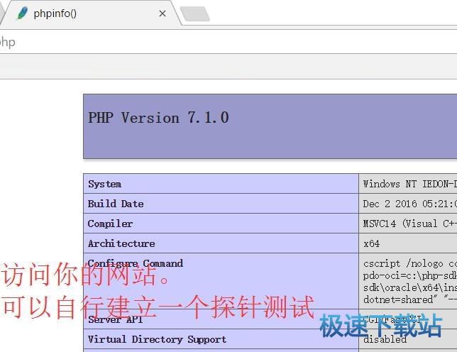 打开访问测试