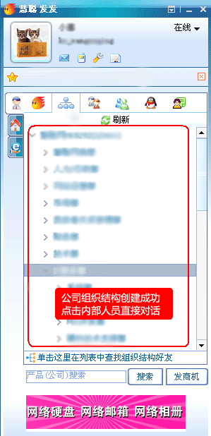 图：创建企业组织结构