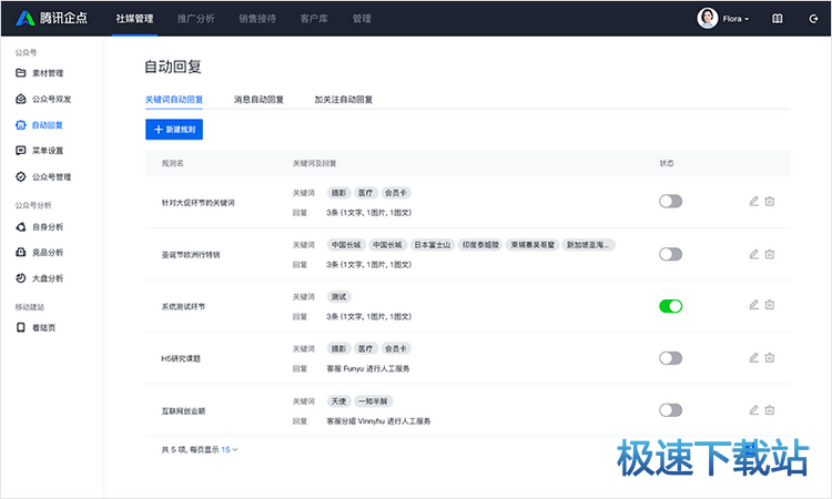 图：自动回复