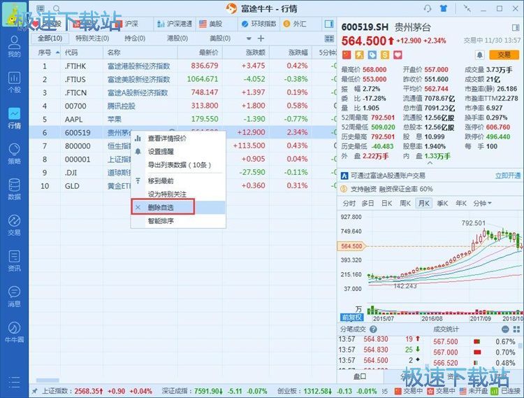 图：管理自选股教程