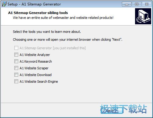 图：A1 Sitemap Generator安装教程