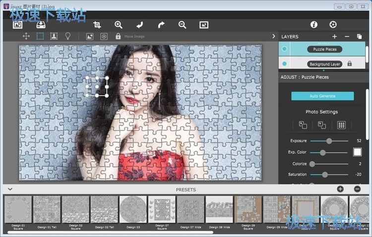 图：制作拼图特效照片教程