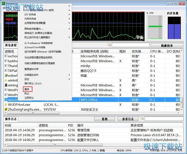 图：关闭/重启进程教程