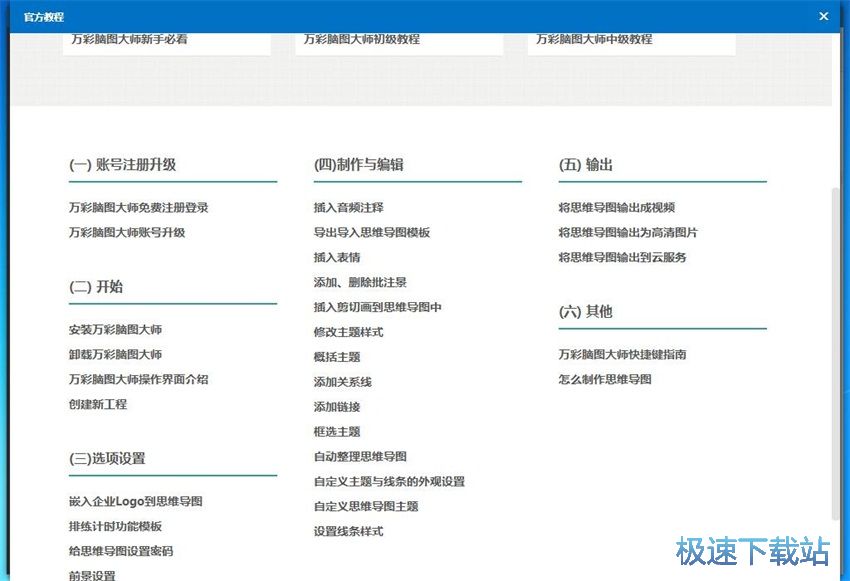 图：万彩脑图大师3.8评测