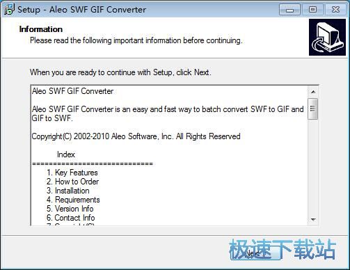 图：Aleo SWF GIF Converter安装教程
