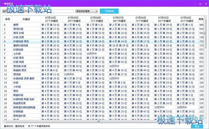 图：查询商品排名教程