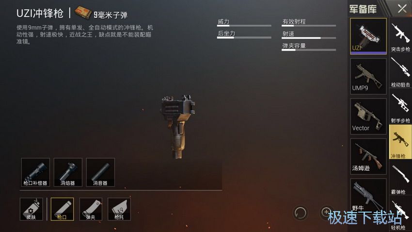 图：冲锋枪UZI