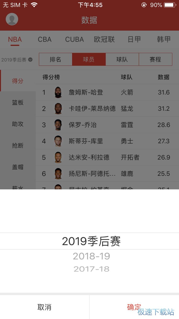 图：NBA季后赛数据