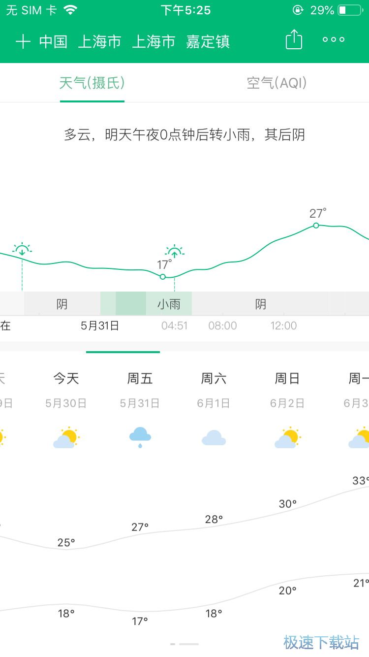 图：早晚天气提醒