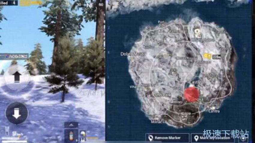 图：雪地防空洞