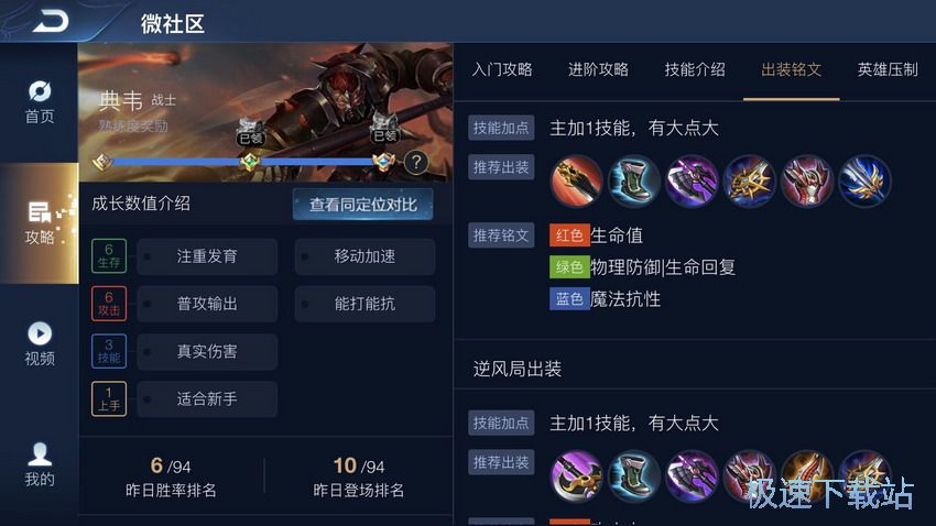 图：典韦出装打法